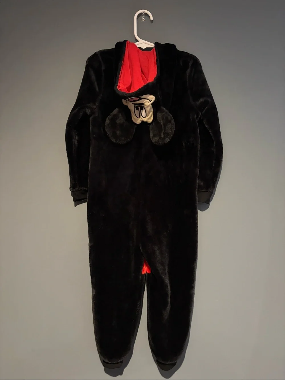 Mickey Mouse Onsie Zip Up Suit Costume Kids Size 5T Halloween Dress Up Bodysuit